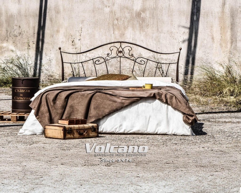 Gietijzeren Bed inclusief Emma matras 160x200cm, Ophalen, Tweepersoons, Zo goed als nieuw, Bedbodem