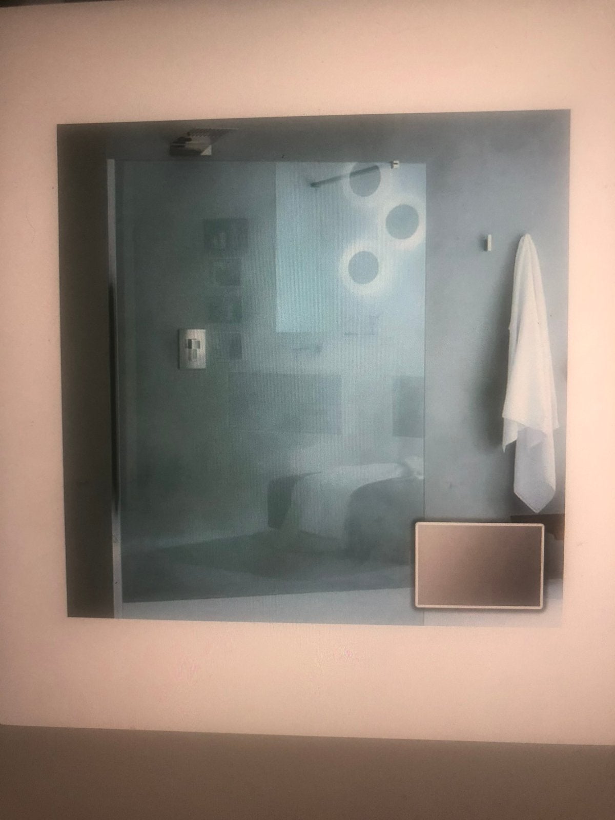 Walk in douchewand inda  108/110 breed nieuw, Ophalen, Nieuw, Chroom, Douche