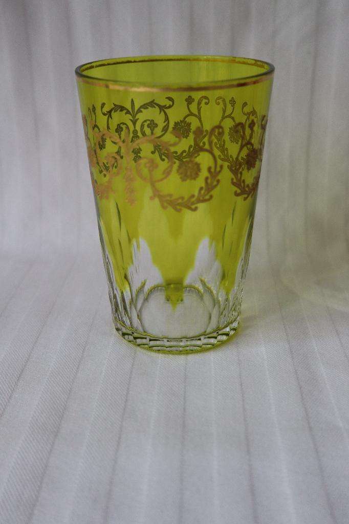 Antiek Baccarat gegraveerd glas c 1930, gemerkt, Ophalen of Verzenden