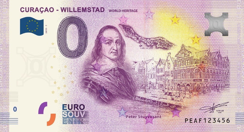 0 Euro biljet Curaçao Willemstad 2019, Ophalen of Verzenden, Overige landen, 5 euro