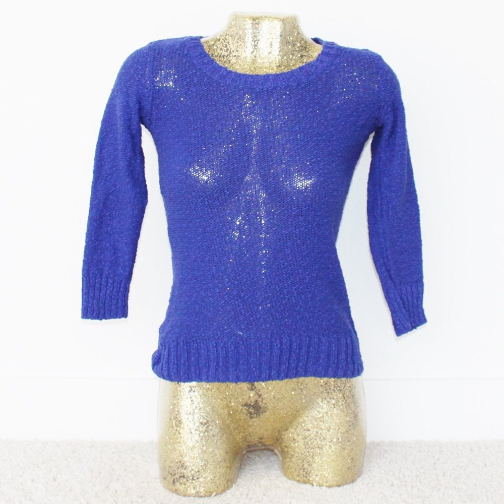 H&M Truitje Blauw (XS) - 75 € 10,-, H&M, Blauw, Ophalen of Verzenden, Zo goed als nieuw