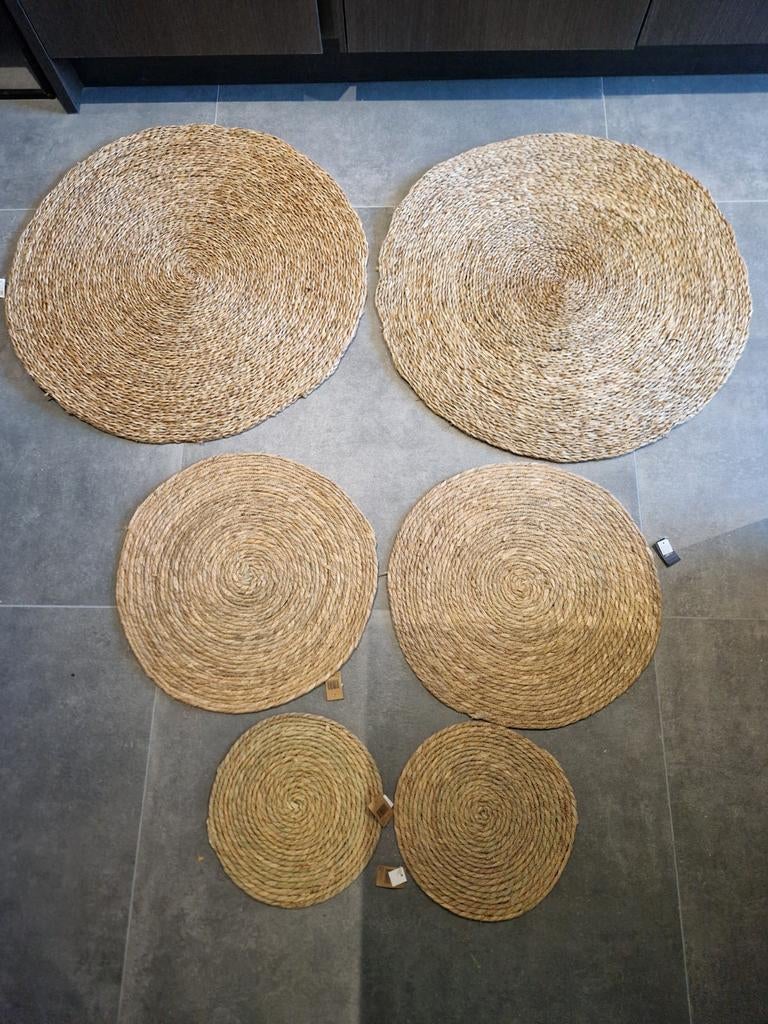 Wanddecoratie rotan cirkels, Ophalen, Minder dan 50 cm, Nieuw, Schilderij