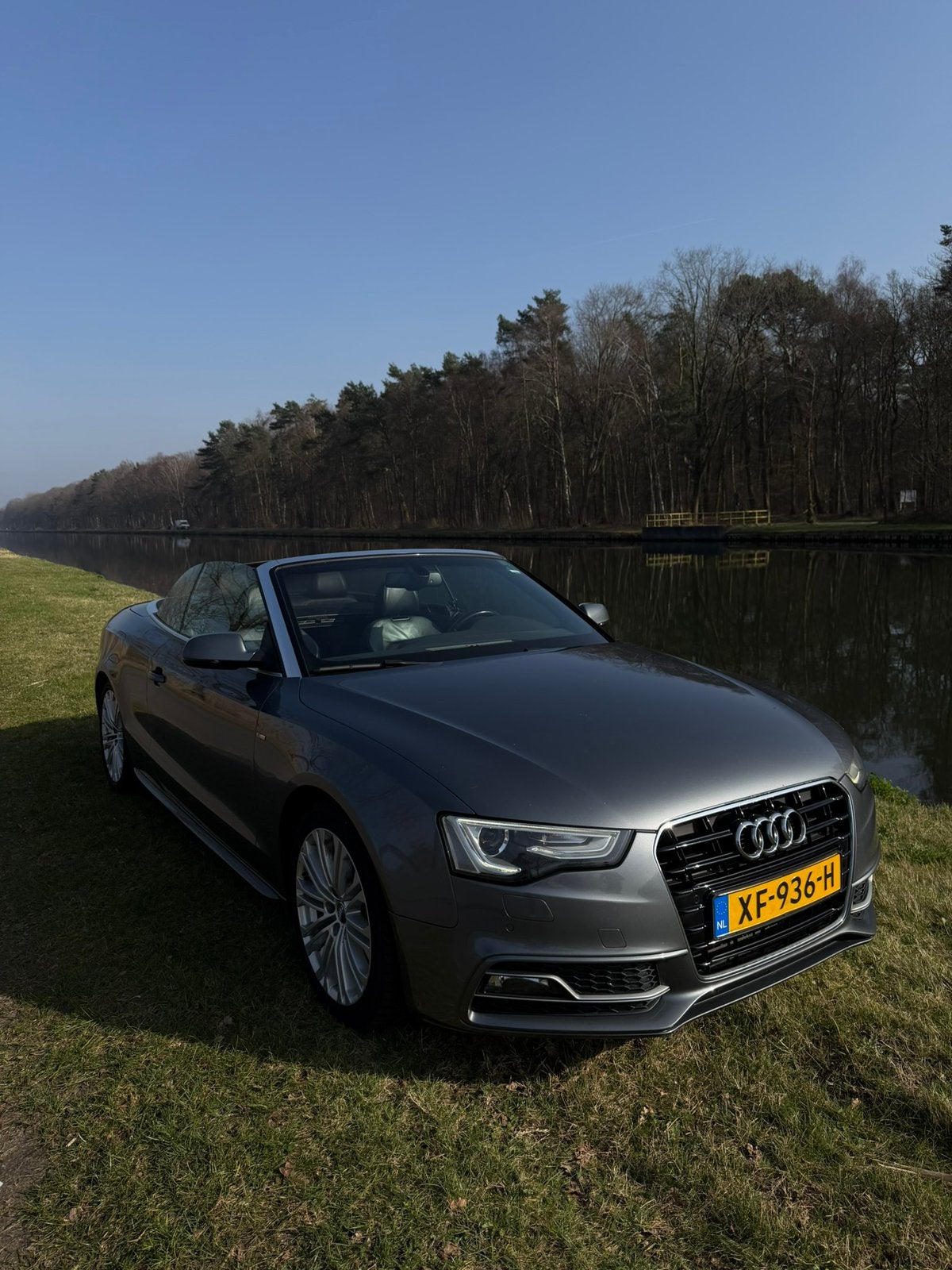 Audi A5 3.0 TDI 150KW Cabrio Multitr 2012 Grijs, Auto's, Audi, Cabriolet, 4 stoelen, Diesel, 750 kg
