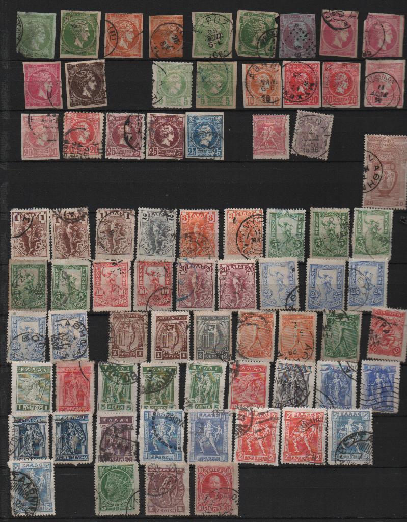 L6) Kleine verzameling oud Griekenland ENNAE, Postzegels en Munten, Postzegels | Volle albums en Verzamelingen, Ophalen of Verzenden