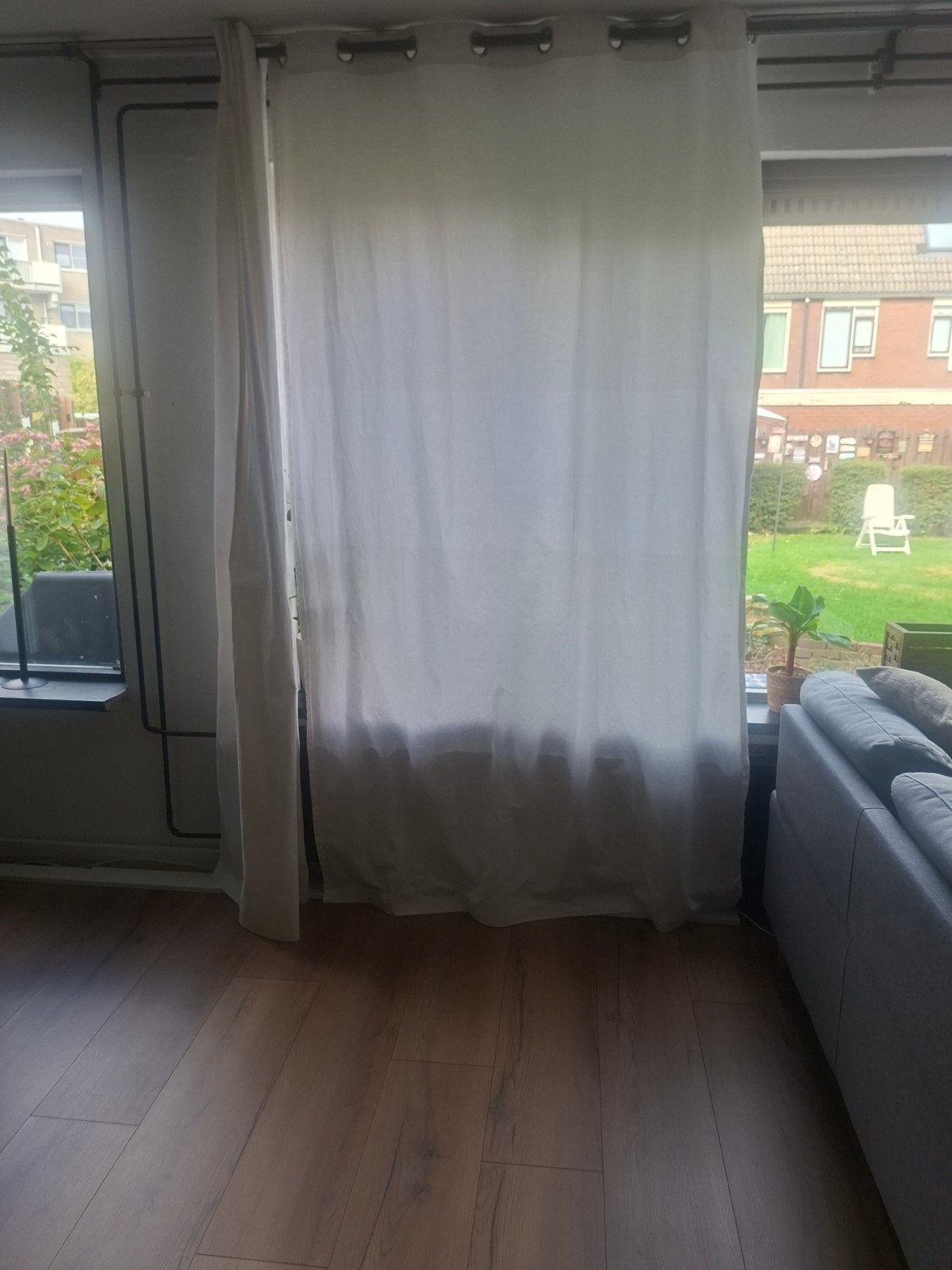 IKEA Gordijnen - Wit, 145x300 cm, Huis en Inrichting, Ophalen, Gebruikt, Wit, Met ringen