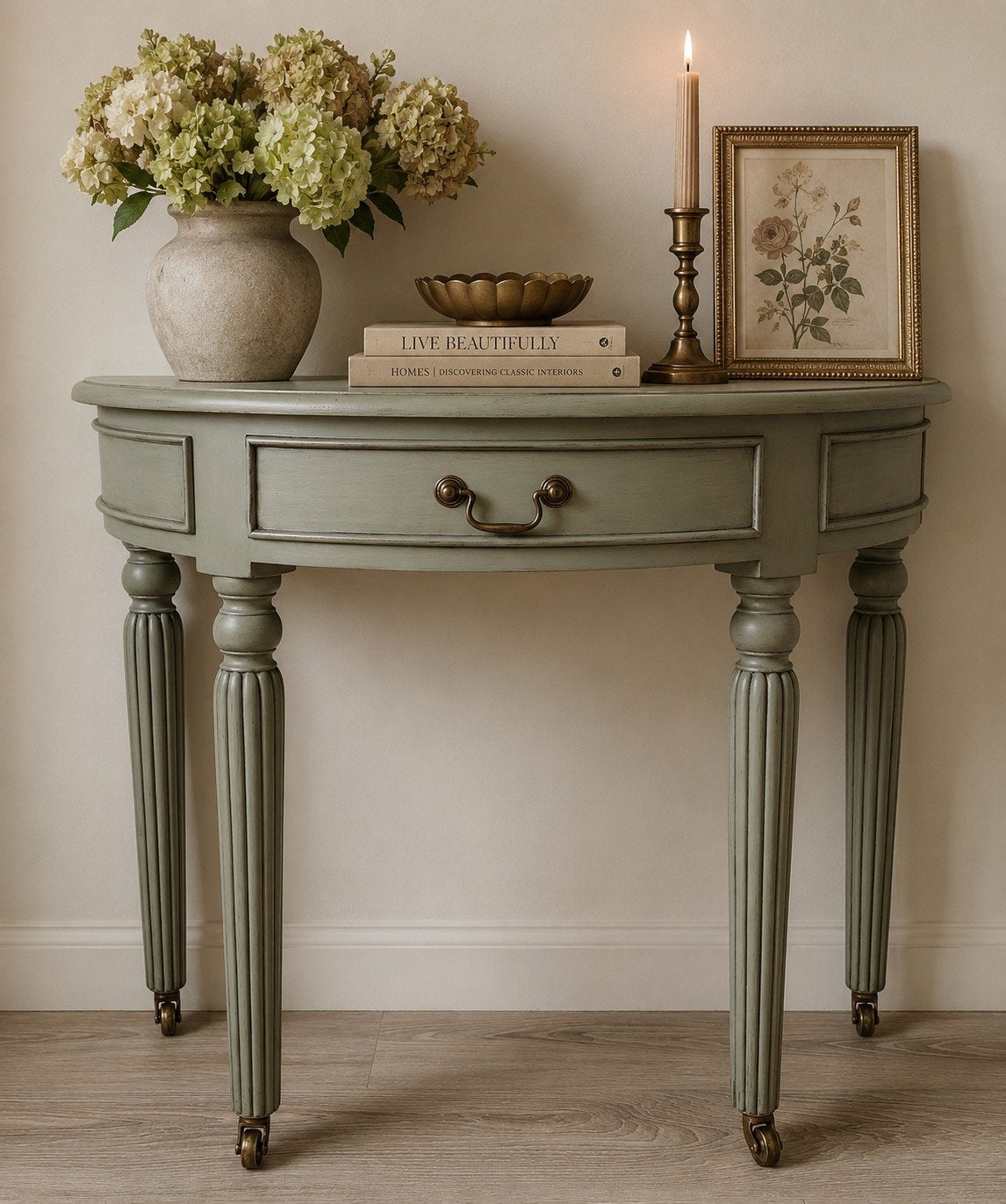 💚 Prachtige gerestylede sidetable 💚, Ophalen, Gebruikt, 1 of 2 laden, 50 tot 100 cm