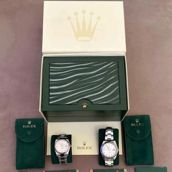 Set Rolex Datejust Dames & Heren Horloges - 2012, Ophalen, Staal, Polshorloge, Zo goed als nieuw