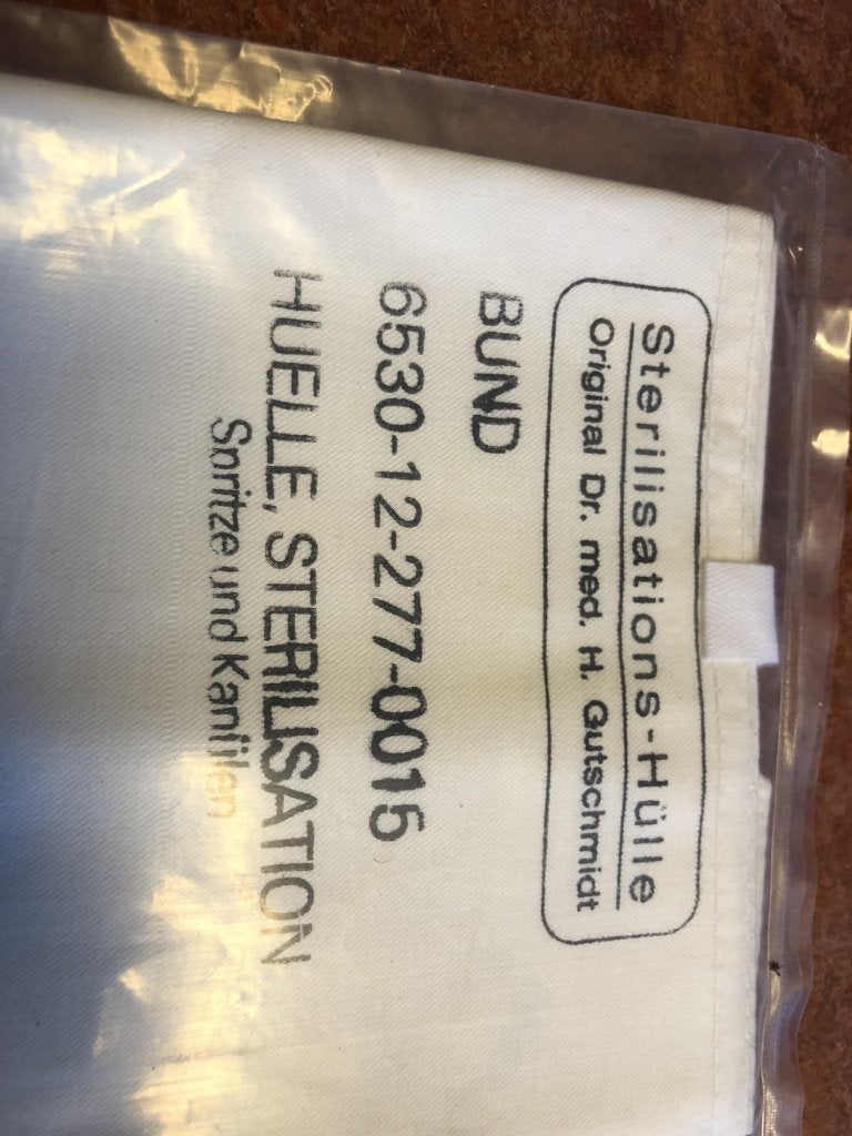 Sterilisatie enveloppes voor instrumentarium (katoen), Niet ingevuld, Niet ingevuld, Nieuw, Ophalen of Verzenden