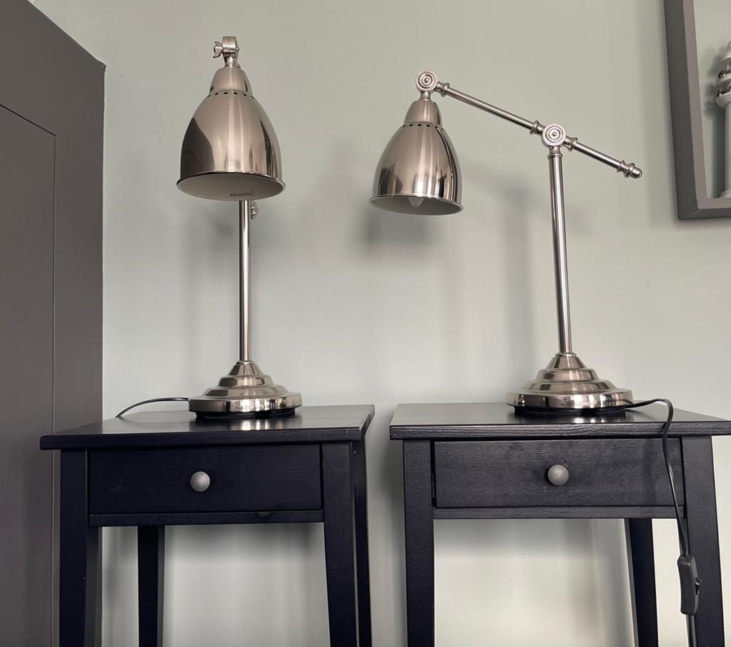 2x Robuuste tafellamp BAROMETER van Ikea, Ophalen, Zo goed als nieuw, Minder dan 50 cm