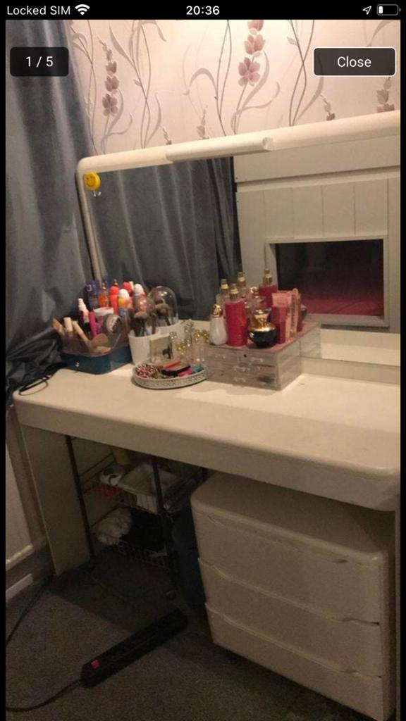 Leuke vanity, Ophalen of Verzenden, Zo goed als nieuw, 50 tot 100 cm, Minder dan 100 cm