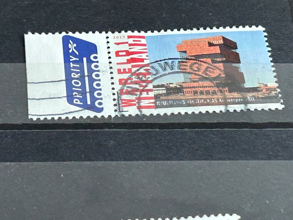 Nederland 2013. Zegel met Tab. Mas gebouw Antwerpen., Ophalen of Verzenden, Na 1940, Gestempeld