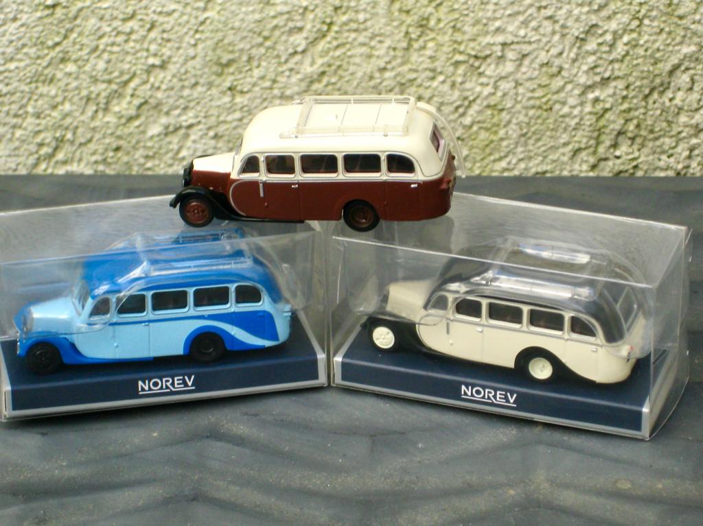 Citroen U23 autobus 1947 vier mooie kleuren Norev 1:87, Ophalen of Verzenden, Nieuw, Bus of Vrachtwagen, Overige merken