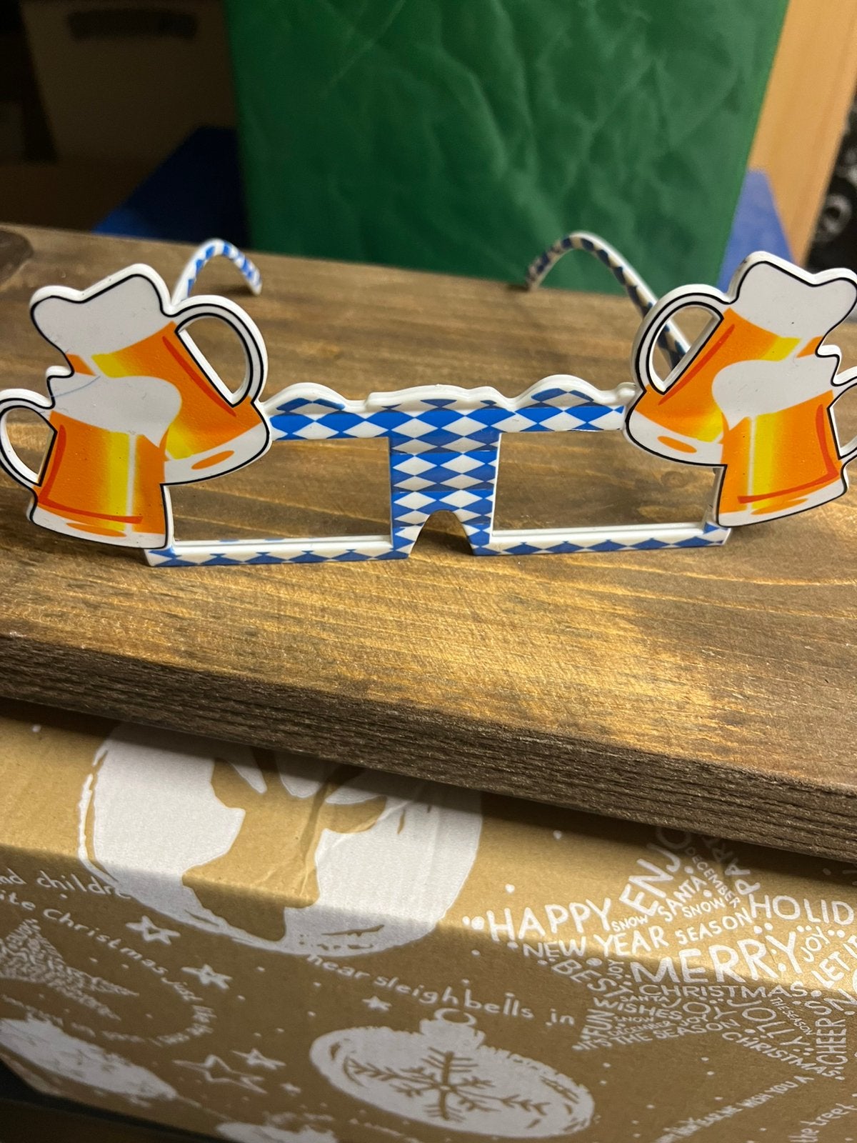 Bier bril oktoberfeest carnaval, Ophalen, Zo goed als nieuw, Overige maten