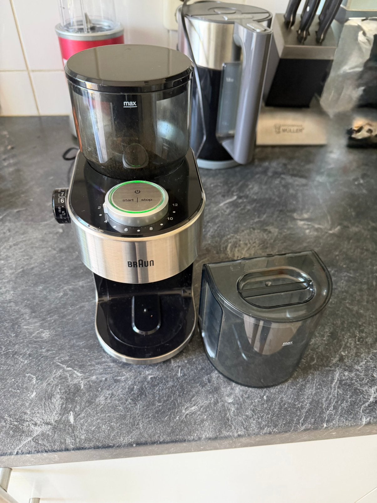 Koffiemolen Bruin, Ophalen, Zo goed als nieuw, Elektrisch