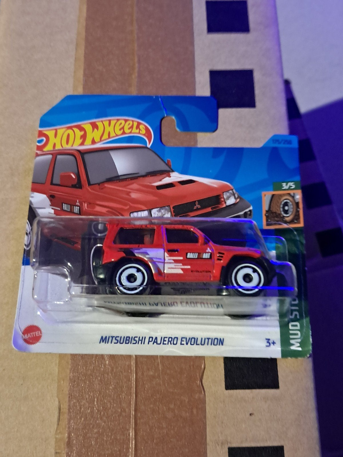 Hot Wheels Mitsubishi Pajero Evolution rood nieuw in ovp, Ophalen of Verzenden, Nieuw, Auto