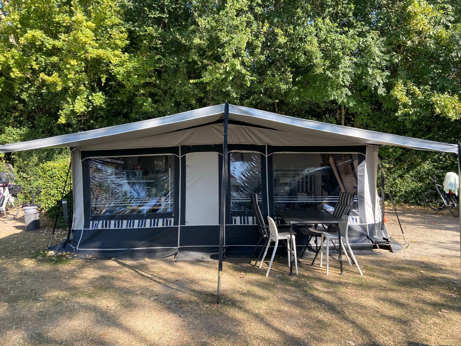 Goldcamp Provence voortent en luifel - Omloopmaat 990cm, Ophalen, Gebruikt