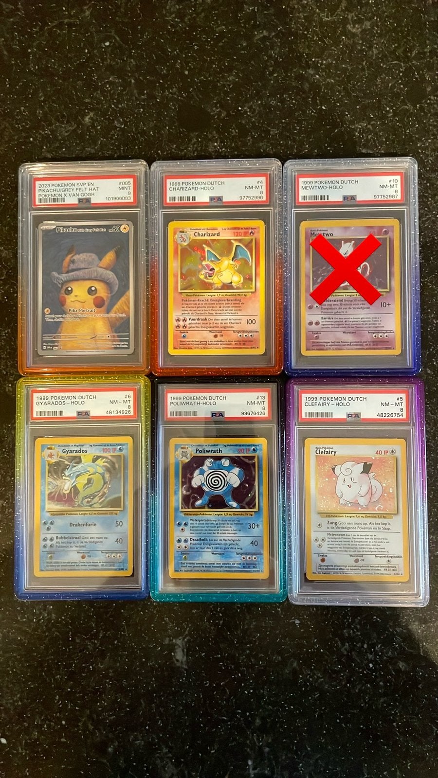 PSA Pokémon Slabs Charizard, Pikachu Van Gogh, etc…, Hobby en Vrije tijd, Verzamelkaartspellen | Pokémon, Ophalen, Zo goed als nieuw