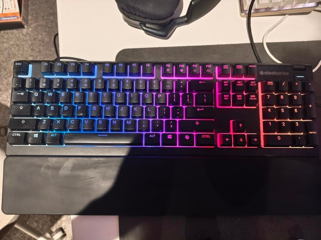 Steelseries Apex 3 RGB membrane 100% keyboard, Ophalen, Gaming toetsenbord, Qwerty, Bedraad