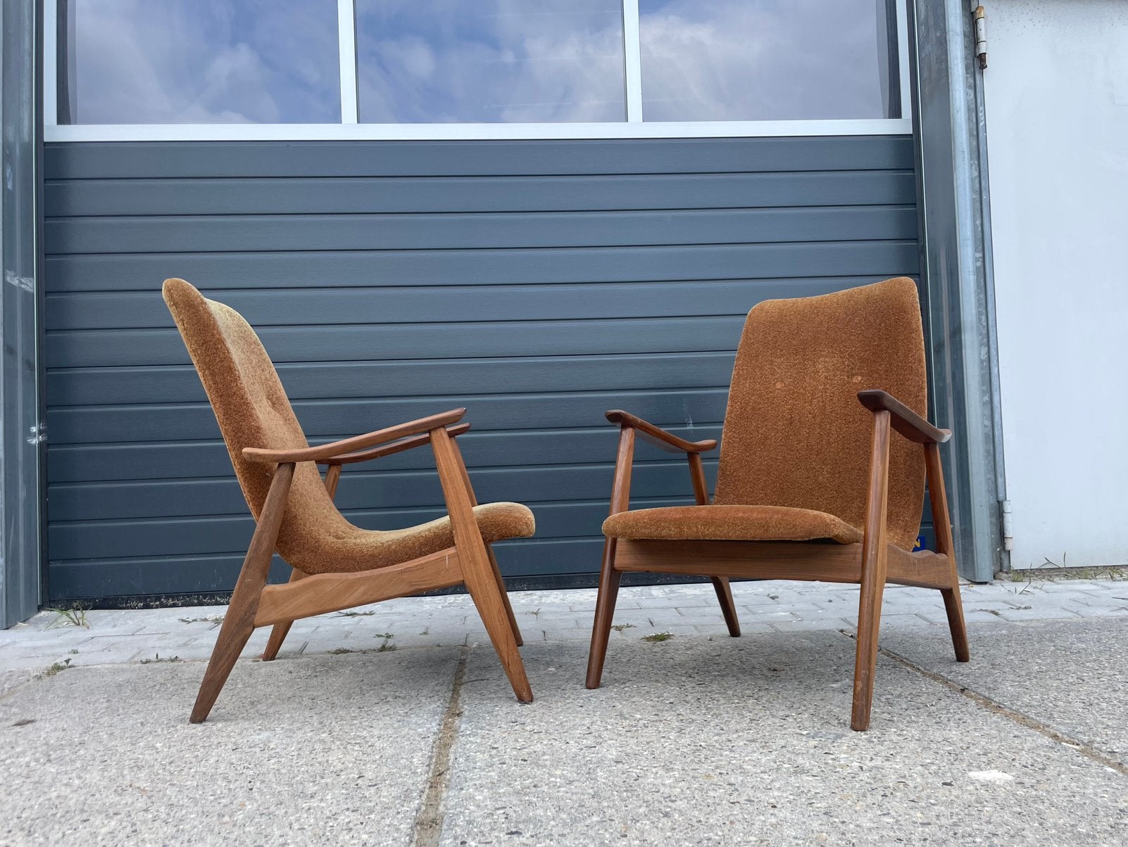 Twee prachtige vintage Louis van Teeffelen fauteuil Webe, Huis en Inrichting, Fauteuils, Ophalen, Minder dan 75 cm, 50 tot 75 cm