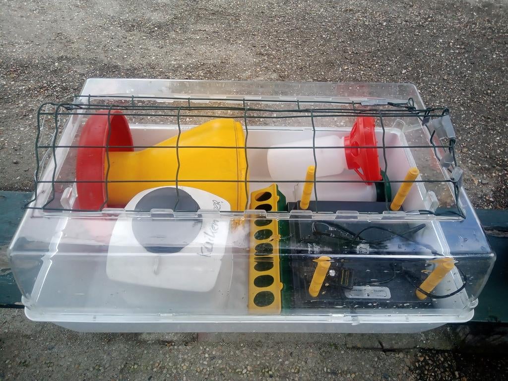 Kuiken opfok set Compleet kuiken pakket warmteplaat opfokhok, Dieren en Toebehoren, Ophalen, Zo goed als nieuw, Drinken en Voederen