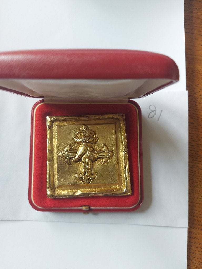 plaquette, Ophalen of Verzenden, Overige materialen