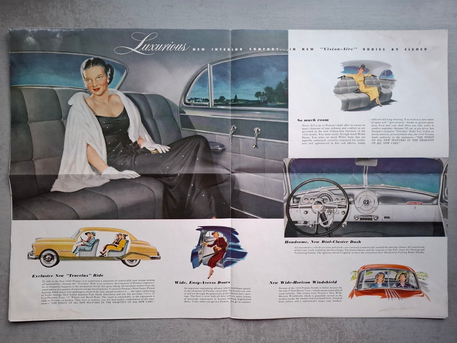 Pontiac 1949 folder, Ophalen of Verzenden, Gelezen, Overige merken
