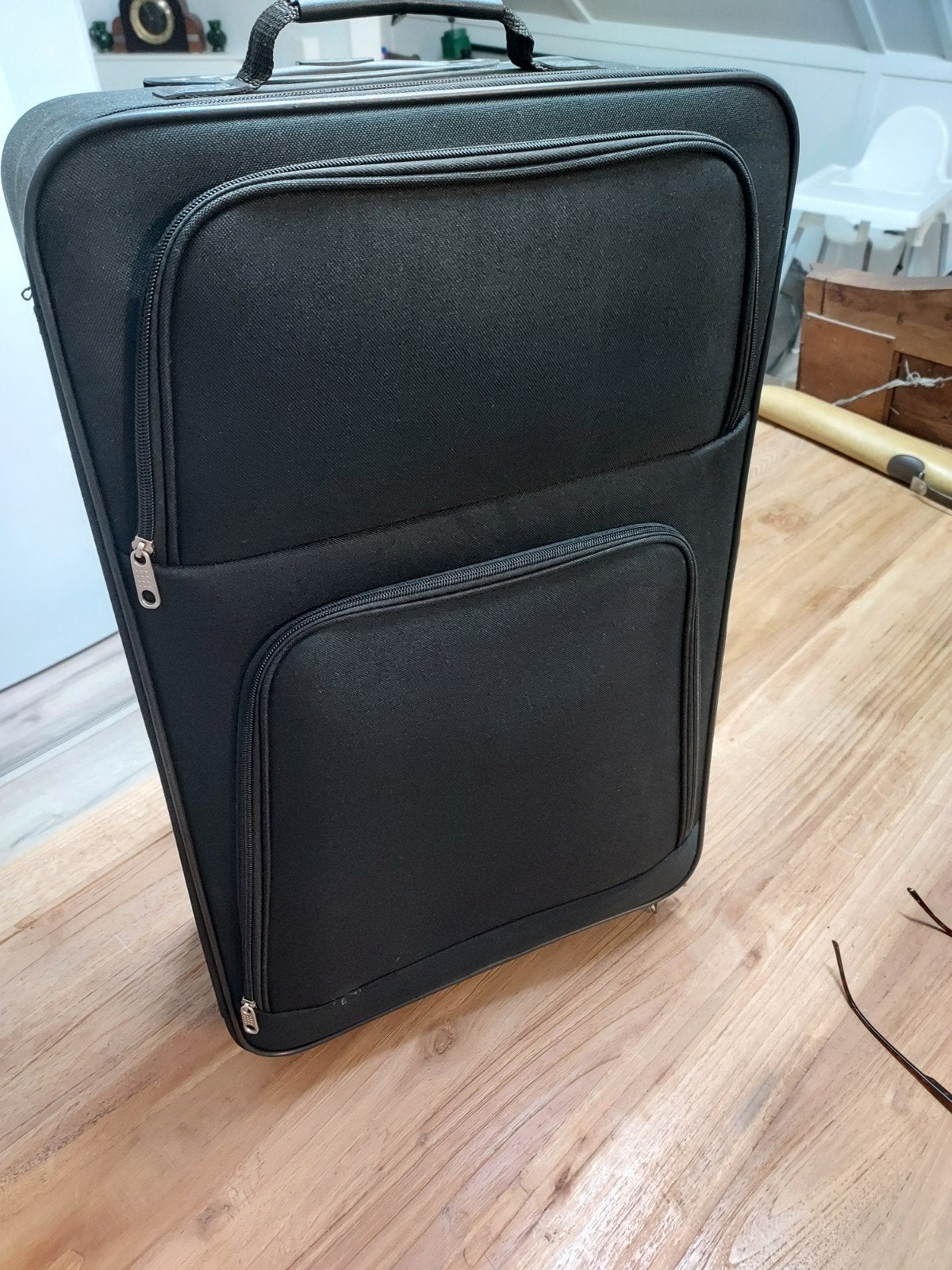 reiskoffer trolley zwart, Sieraden, Tassen en Uiterlijk, Ophalen, Zo goed als nieuw, Hard kunststof
