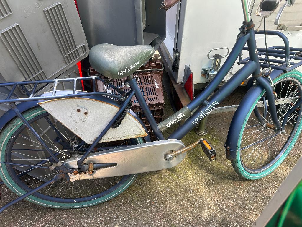 meisjesfiets 26 inch opknapper camping speelfiets, Terugtraprem, Gebruikt, Volare, Handrem
