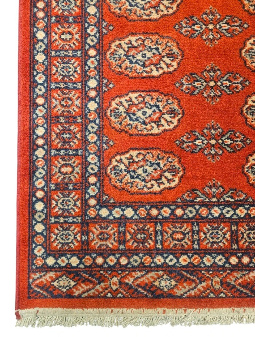 Vintage oosters wol Bouchara tapijt loper rood 80x248cm, 200 cm of meer, Www.hypepopup.nl, Zo goed als nieuw, Www.hypepopup.nl