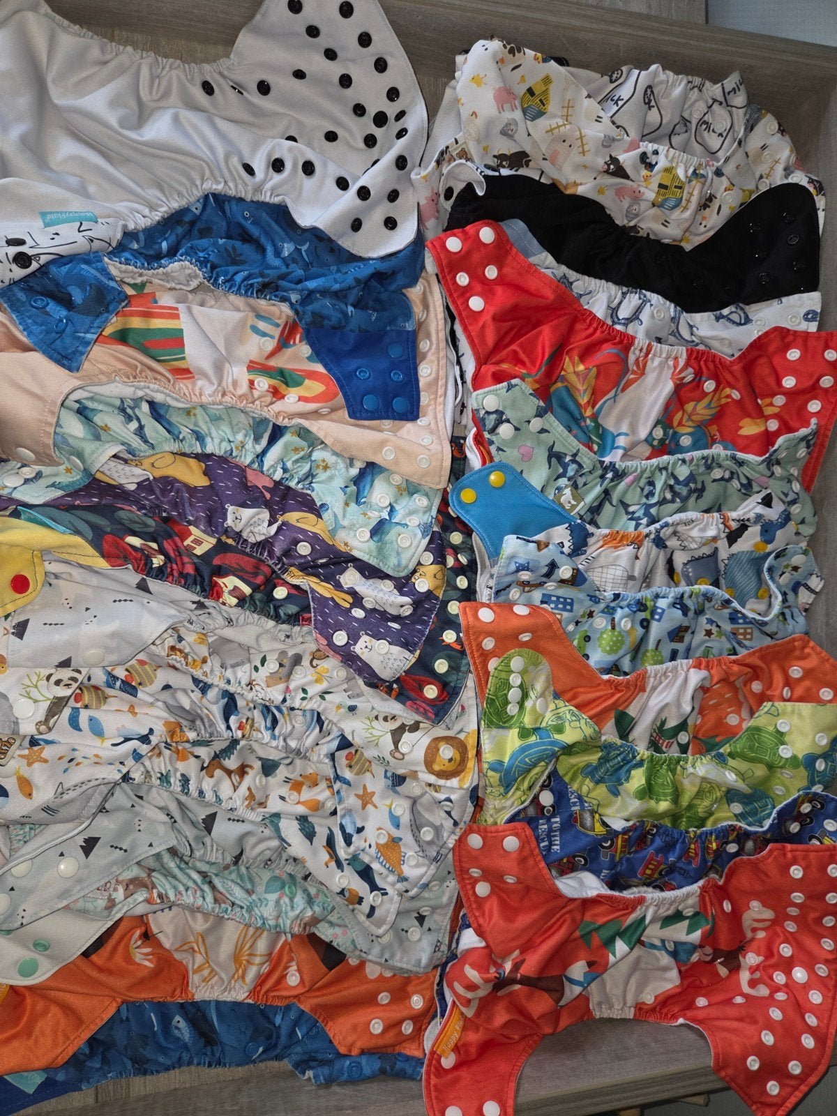 Pakket wasbare pocketluiers, Kinderen en Baby's, Babykleding | Baby-kledingpakketten, Ophalen of Verzenden, Gebruikt
