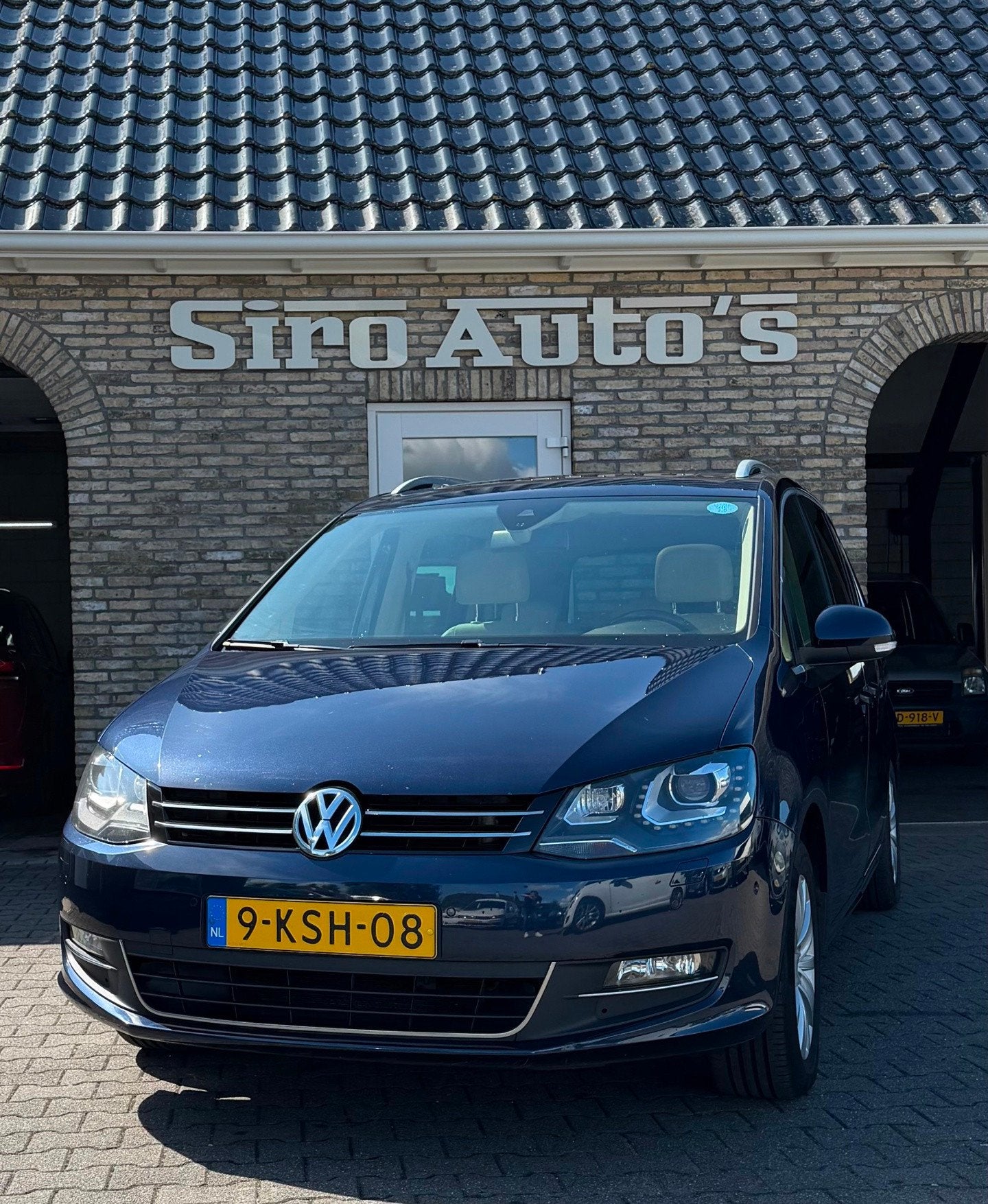 Volkswagen Sharan 2.0 TSI Highline Automaat 7 Persoons Dikke, Auto's, Euro 5, Gebruikt, Blauw, Origineel Nederlands