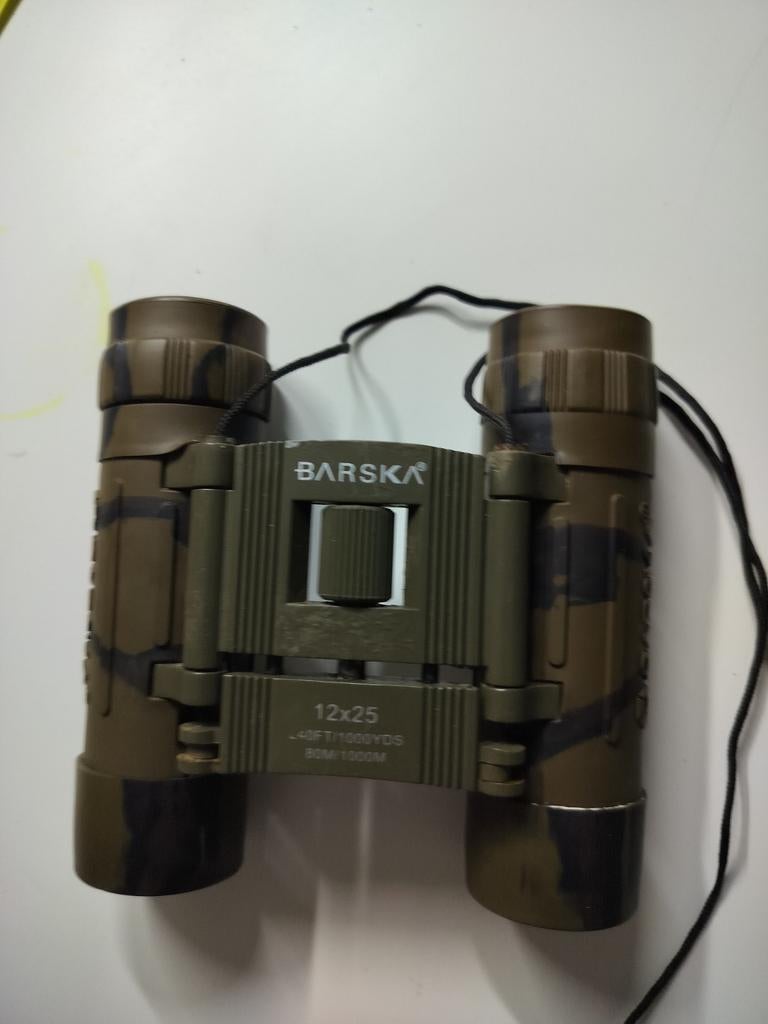 BARSKA 12x25 Verrekijker - Compact en Camouflage, Ophalen of Verzenden, Gebruikt, 12 tot 20x, Dakkant (recht)