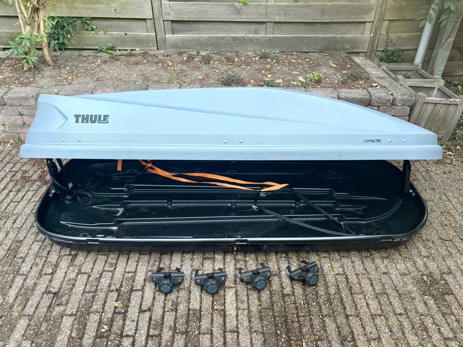 Thule Touring 780 dakkoffer, gebruikt, lees tekst., Auto diversen, Dakkoffers, Ophalen, Zo goed als nieuw