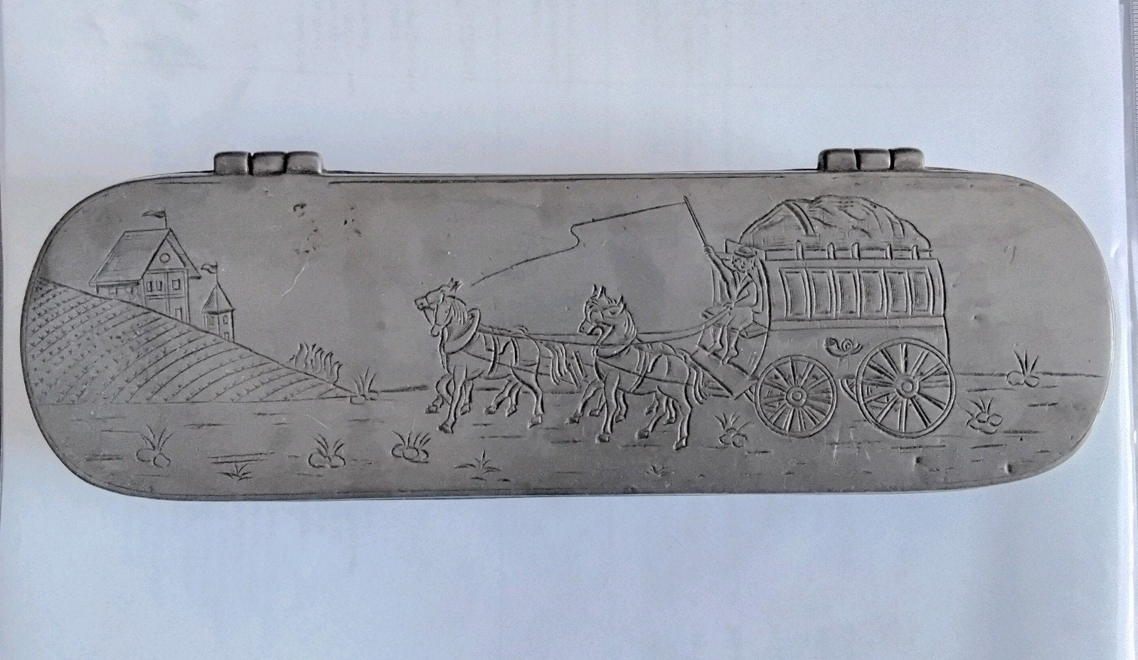 Tinnen tabaksdoos. Replica, Antiek en Kunst, Ophalen of Verzenden