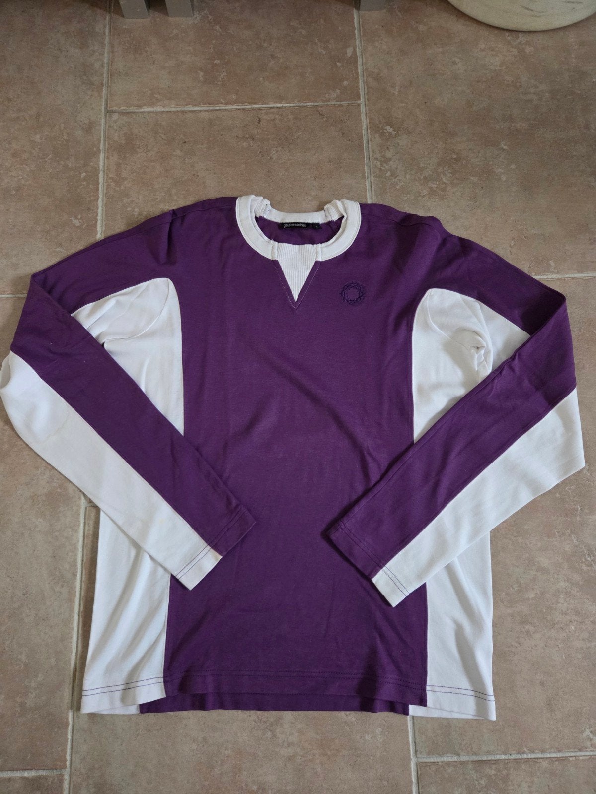 Gsus industries shirt maat L zgan, paars/wit, Maat 52/54 (L), Paars, Ophalen of Verzenden, Zo goed als nieuw