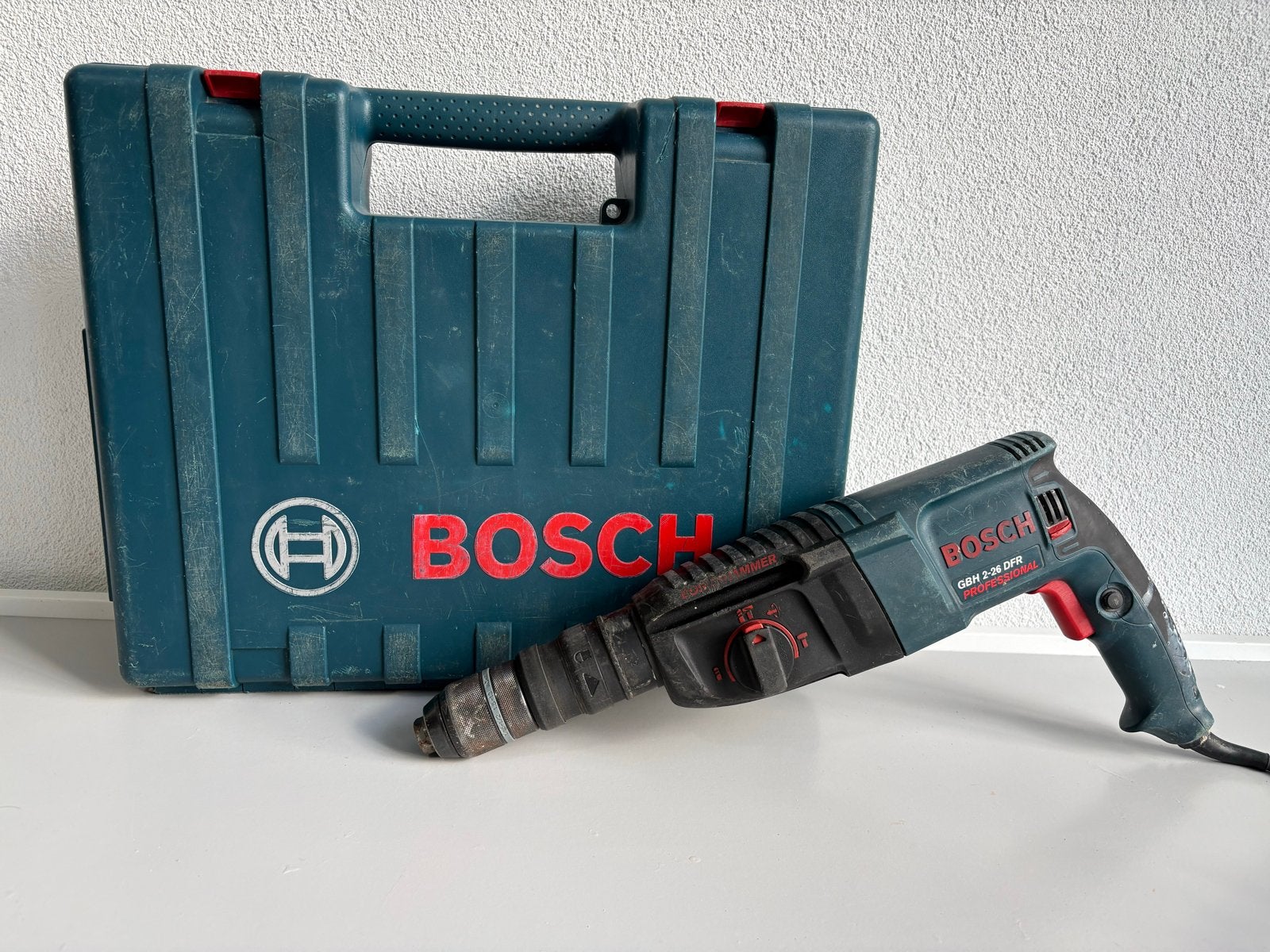Bosch GBH 2-26 DFR Professional Boorhamer met Koffer, Boor- en/of Breekhamer, Ophalen of Verzenden, Klopboormechanisme, Gebruikt
