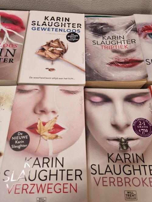 boeken karin slaughter 7 titels, Boeken, Ophalen of Verzenden