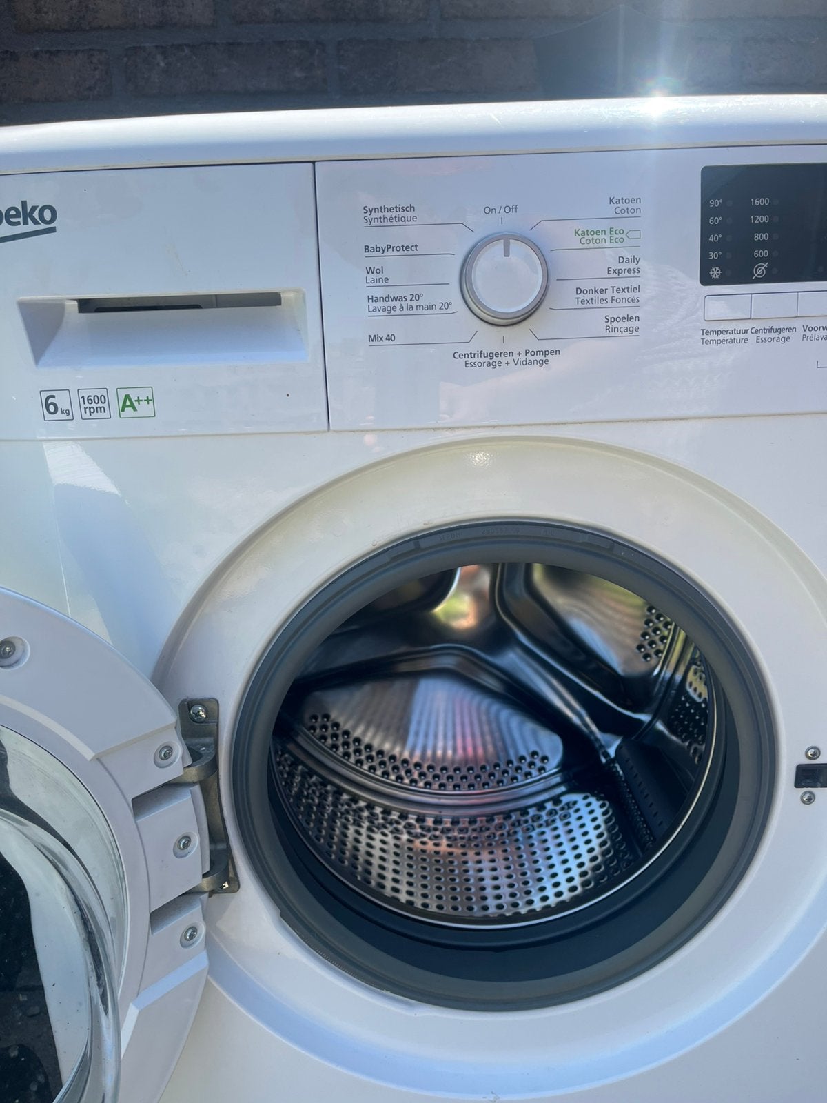 Beko wasmachine 6 kg te koop, Witgoed en Apparatuur, Wasmachines, Ophalen, Gebruikt, 8 tot 10 kg, 1600 toeren of meer