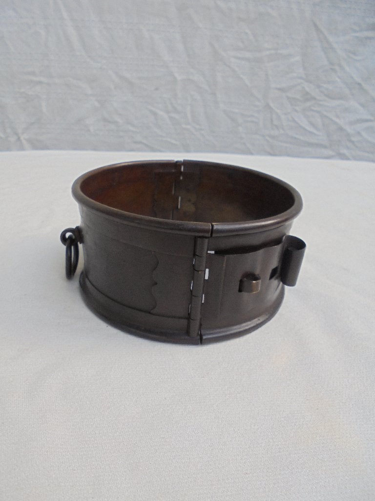 Antieke koperen hondenband halsband, Ophalen of Verzenden
