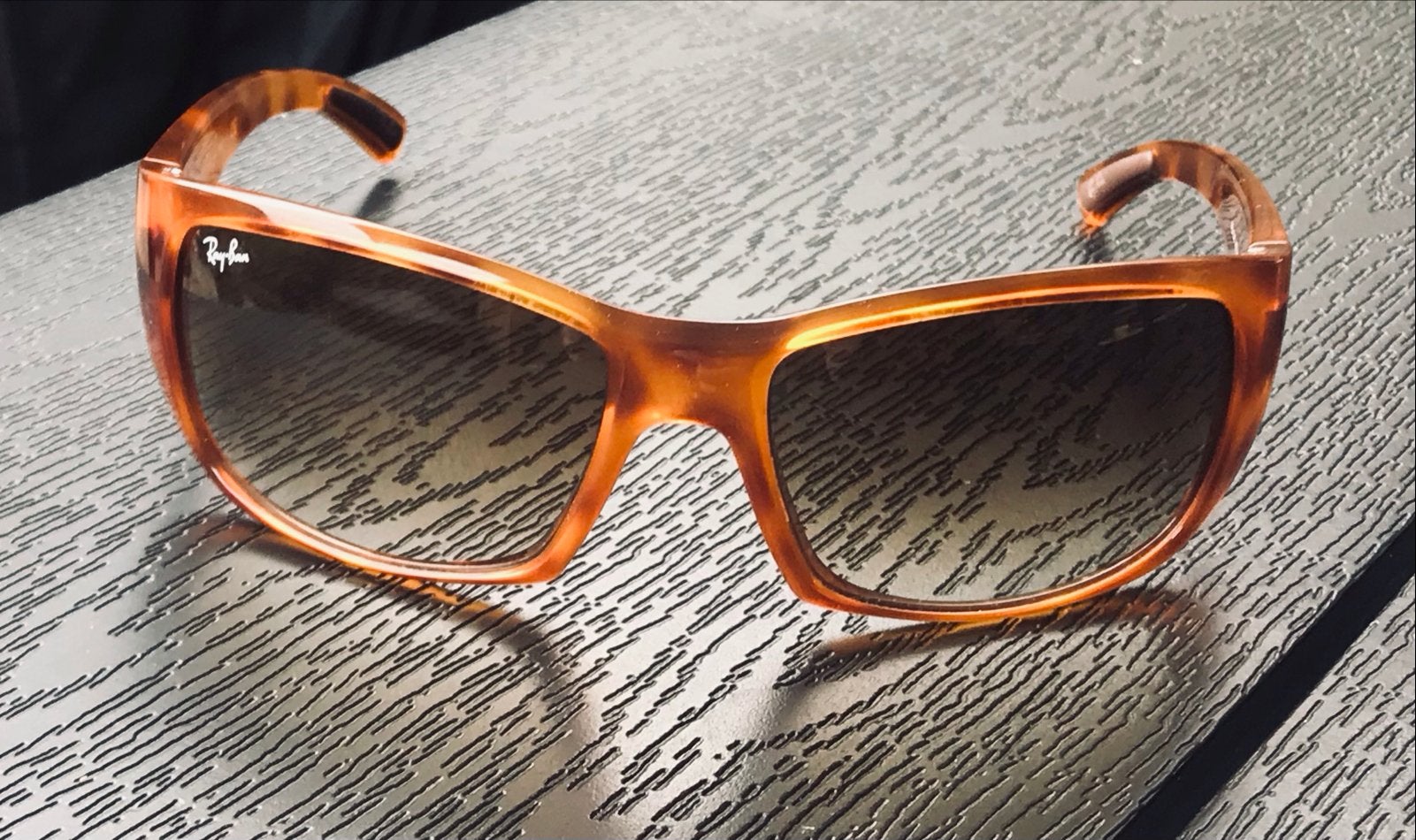 Ray-Ban Zonnebril RB 4149 (Unisex, In zeer goede staat !), Gebruikt, Zonnebril, Bruin, Ophalen of Verzenden