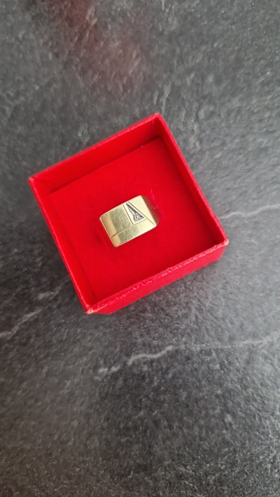 Heren ring 14karaat goud, 19 tot 20, Heer, Ophalen of Verzenden, Goud