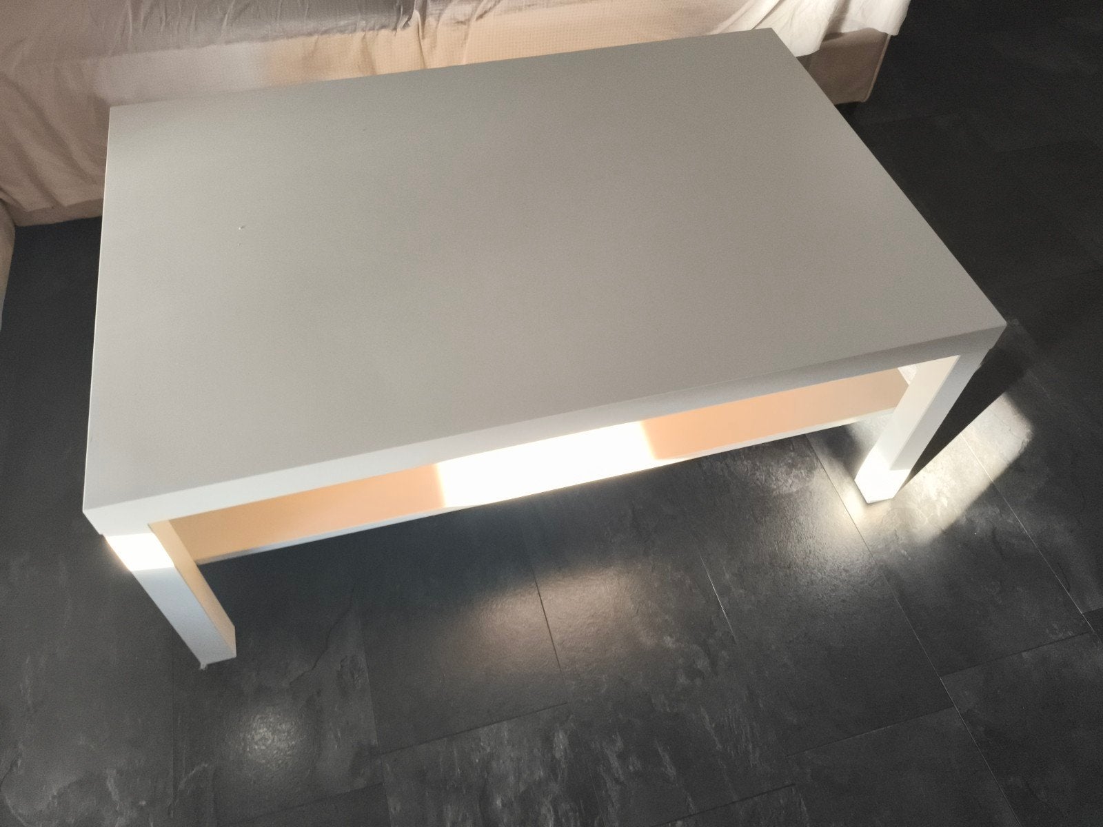Witte salontafel met opbergruimte, Computers en Software, Laptoptafels, Ophalen
