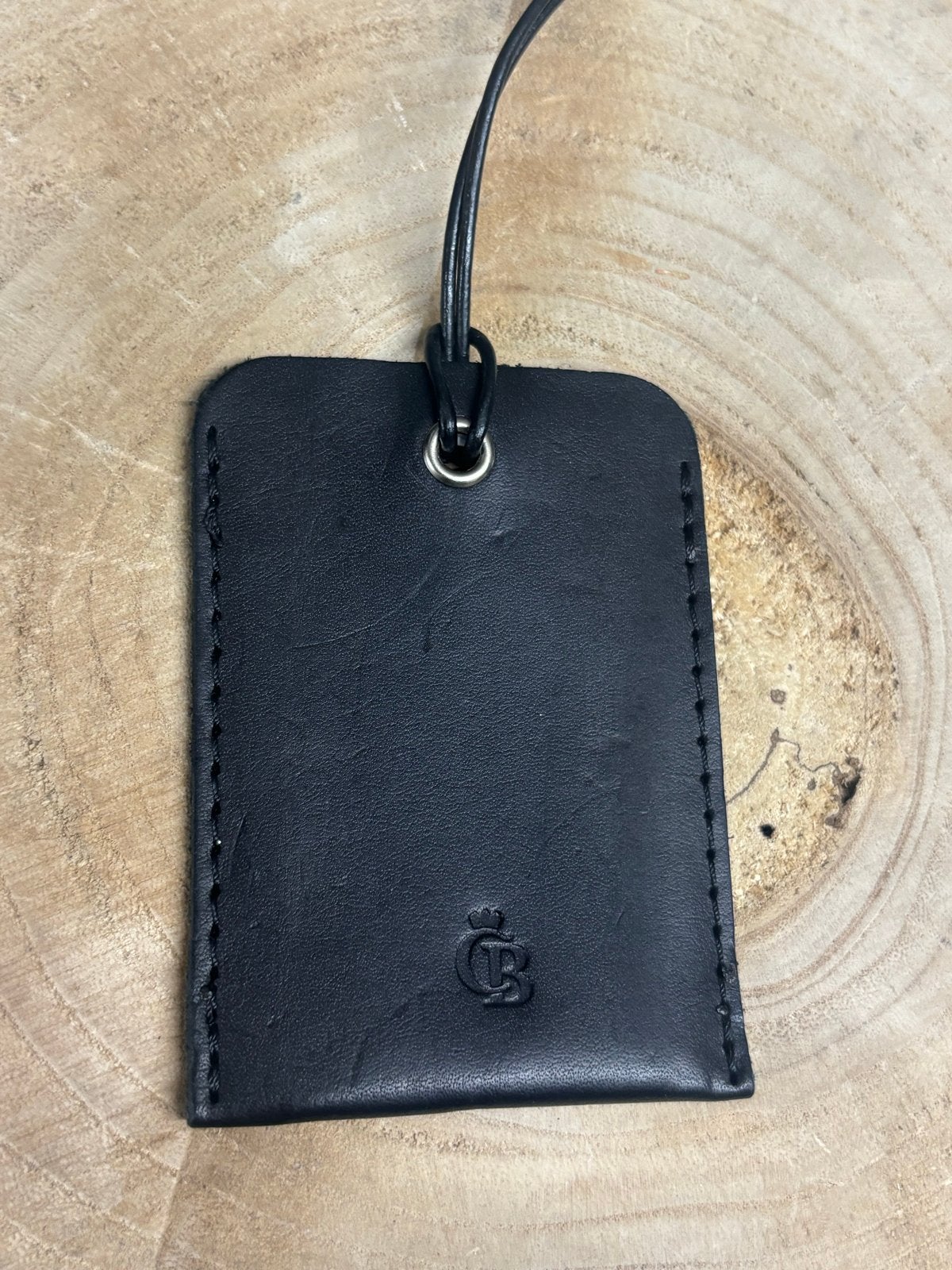 Castelijn en Beerens Leren Bagagelabel Zwart - Handgemaakt, Zwart, Minder dan 40 cm, Nieuw, Minder dan 35 cm