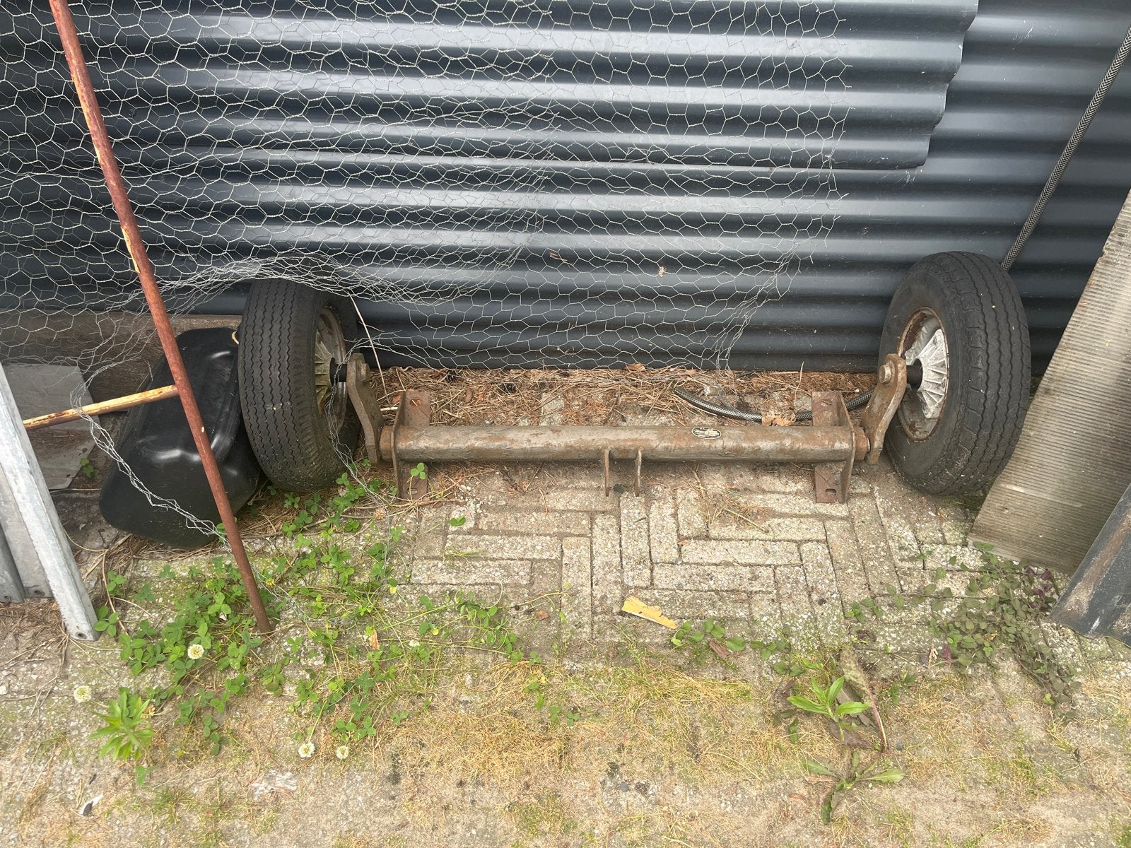 AL-KO As 400kg - Aanhanger As met Wielen, Ophalen, Gebruikt