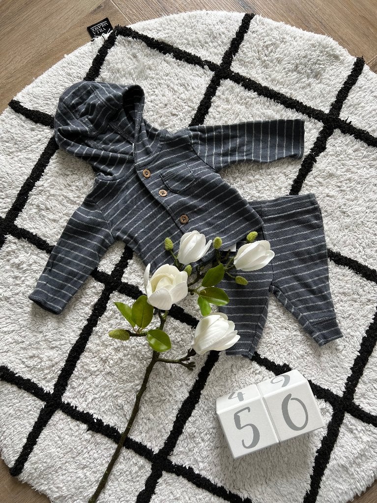 Heel goed 2x Carters baby newborn pyjama outfit set 50 broek, Kinderen en Baby's, Babykleding | Maat 50, Zo goed als nieuw, Jongetje of Meisje
