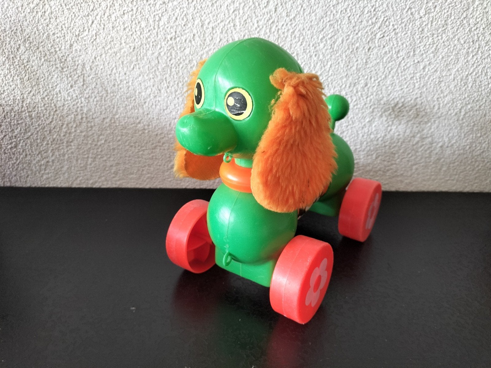 Vintage trek Hondje  op wielen, Ophalen of Verzenden, Overige typen