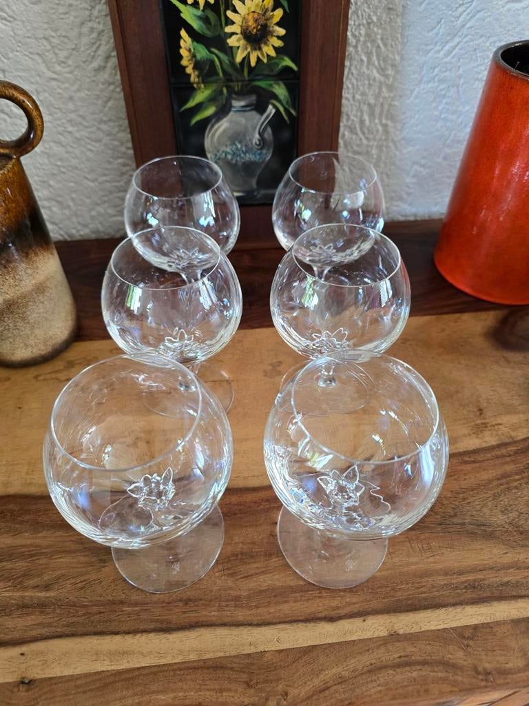 Vintage Nachtmann Opal Kristallen Cognac / Brandy Glazen, Antiek en Kunst, Ophalen of Verzenden