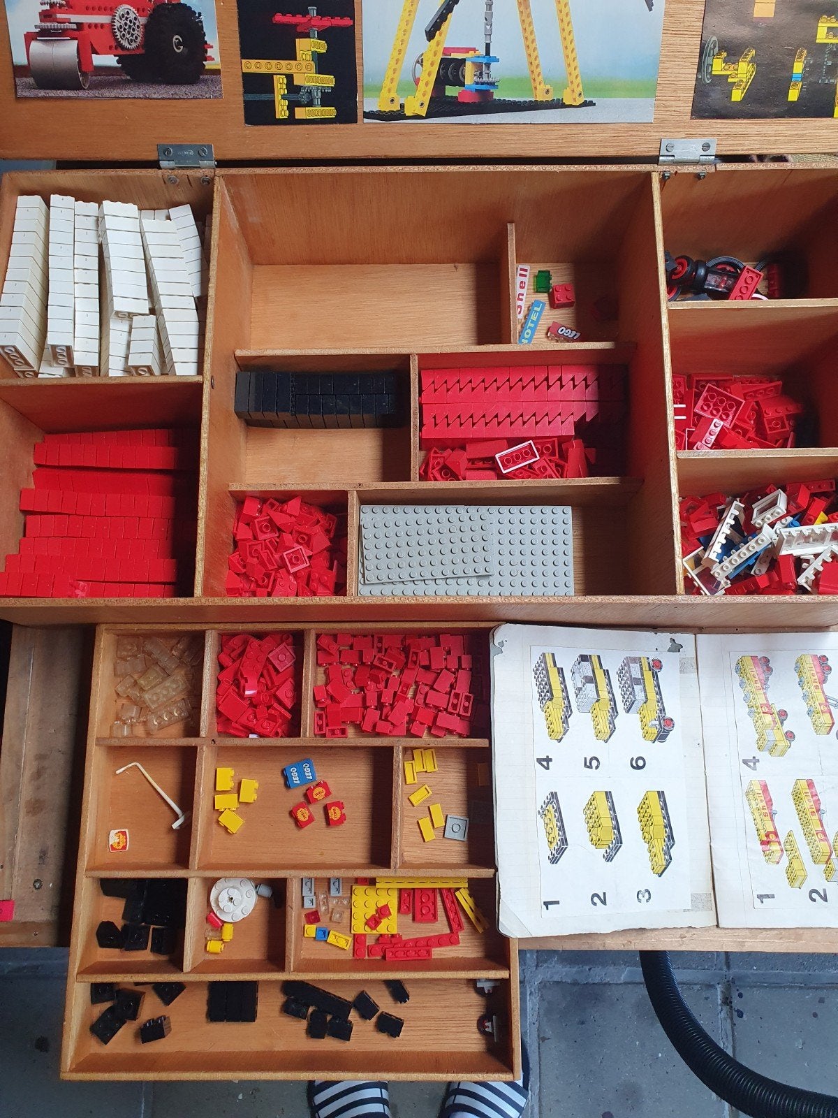Mooie houten kist met vintage lego (pat pend.), Ophalen, Gebruikt, Overige thema's, Lego