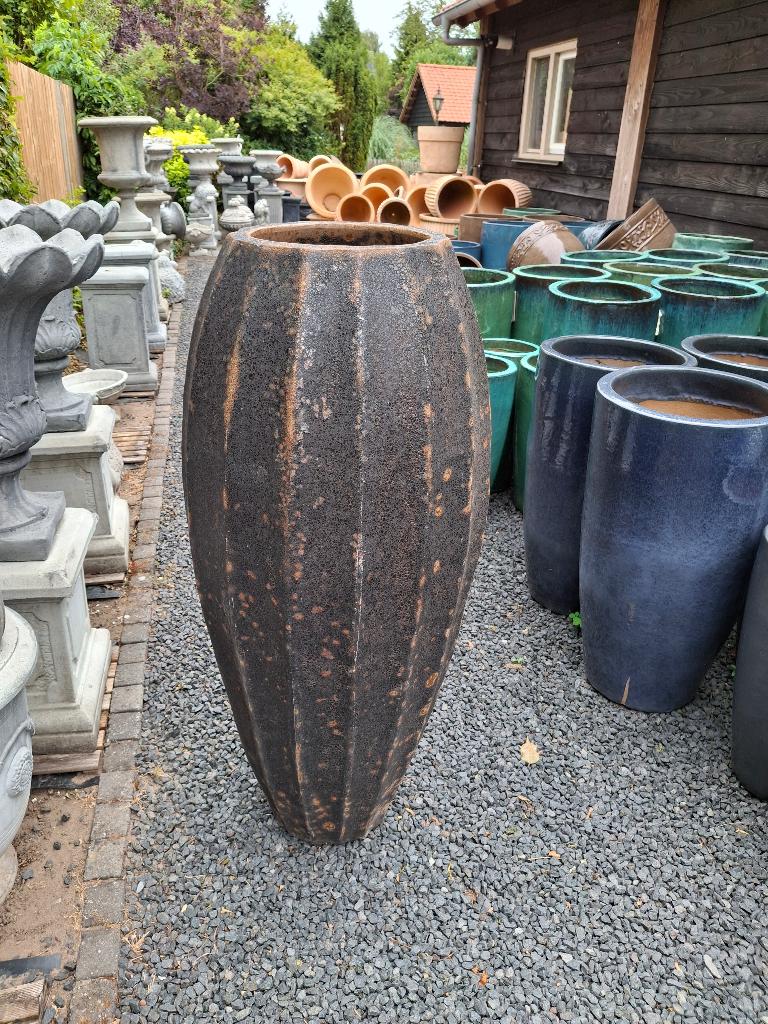 Hele grote geglazuurde/gebrande vaas 125 cm hoog., Tuin en Terras, Tuinvazen, Ophalen, Nieuw