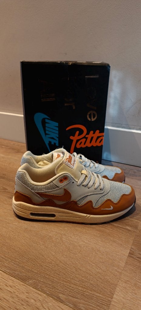 Patta x Nike Air Max 1 "Monarch" (Waves) – Size 44 / US 10, Nike x Patta, Bruin, Nieuw, Ophalen of Verzenden